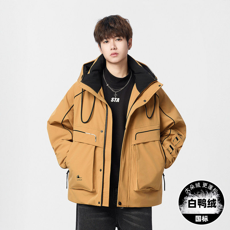 2025新款羽绒服冬季加厚保暖户外防风休闲运动青少年派克服外套