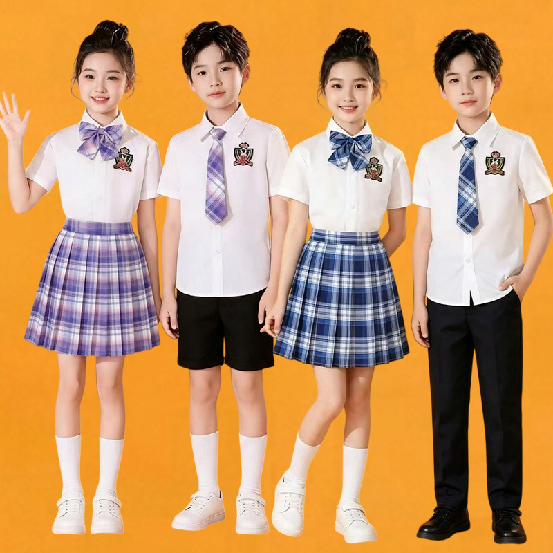儿童合唱演出服中小学生爱国朗诵表演服主持人礼服幼儿园毕业班服