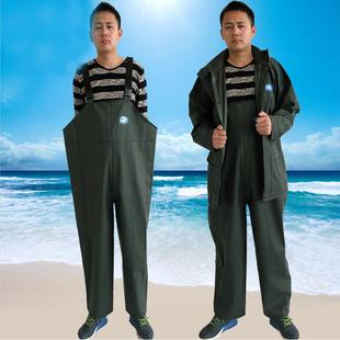 姜太公不带雨鞋吊带裤防水背带雨裤洗车裤船上雨衣雨裤雨鞋下水裤