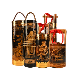 桂林特产竹筒酒富江瑶家老三花53度大雕刻竹筒三花酒大竹筒酒包邮