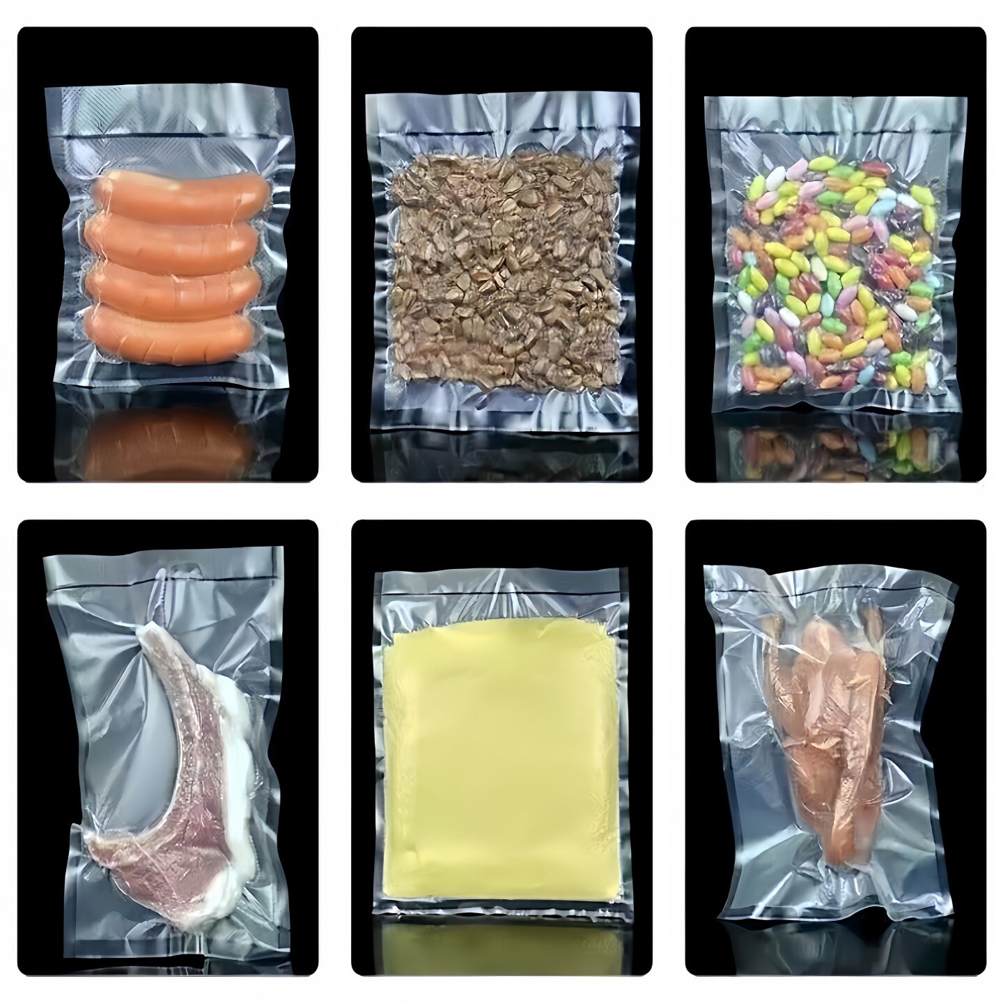 食品级加厚圆点塑封袋真空保鲜袋