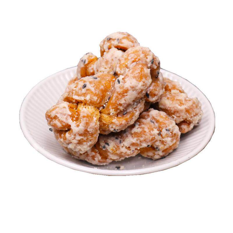 正宗台州特产白糖麻花温岭油霜传统糕点红糖麻花500g零食