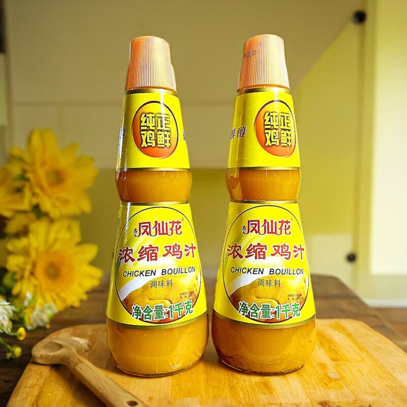 凤仙花鸡汁1kg瓶装 浓缩鸡汁调味料调味汁调制高汤煲汤底砂锅米线