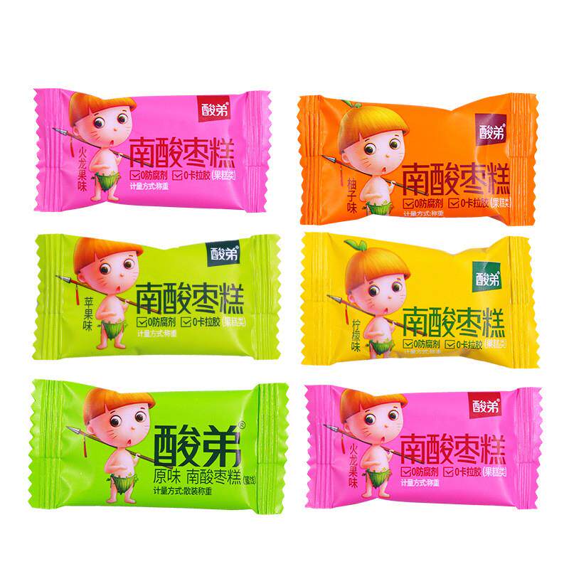 热卖酸弟南酸枣糕1000g四川特产零食糖果水果果肉散装酸角糕小包