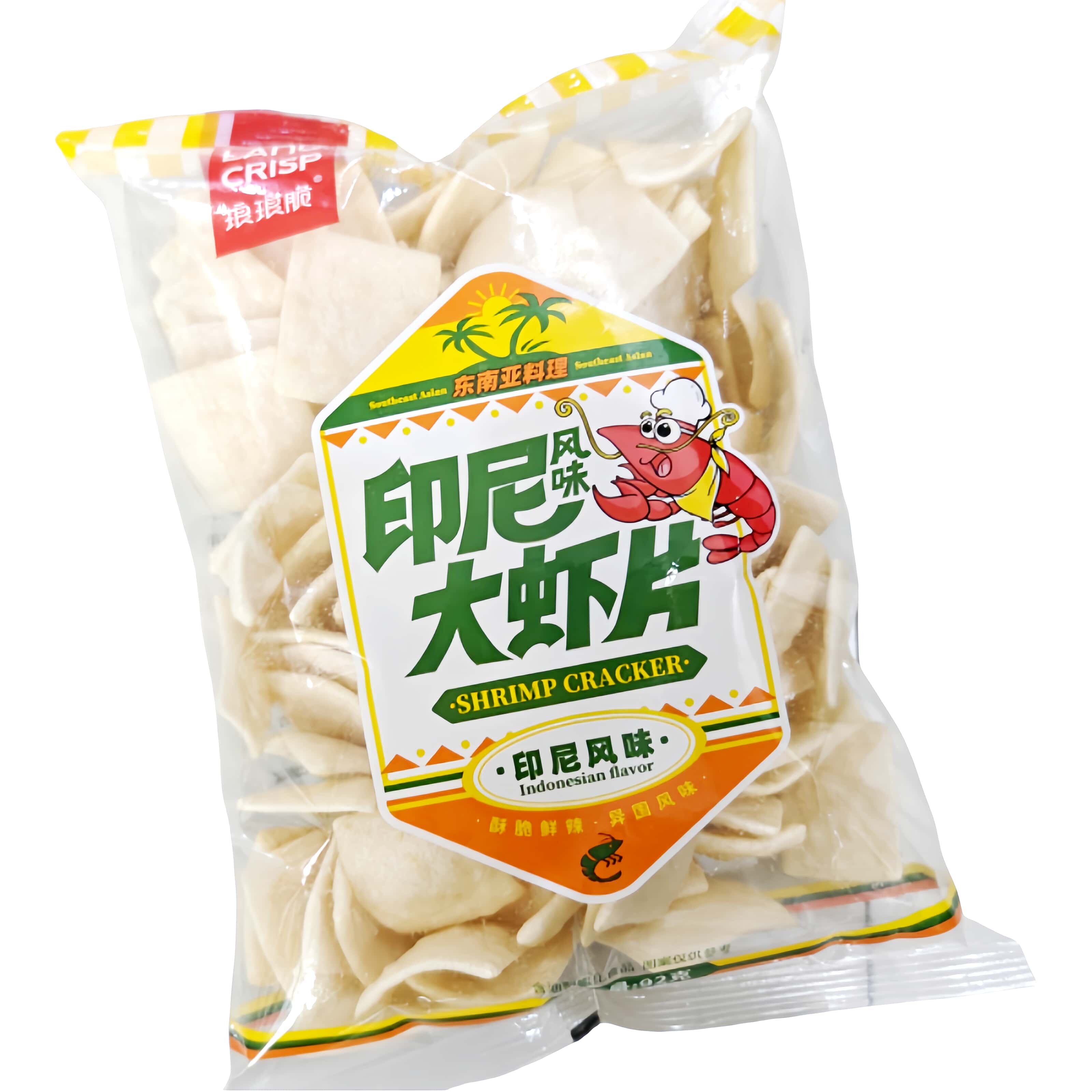 琅琅脆印尼风味大虾片香脆爽口膨化食品休闲办公追剧大包装膨化
