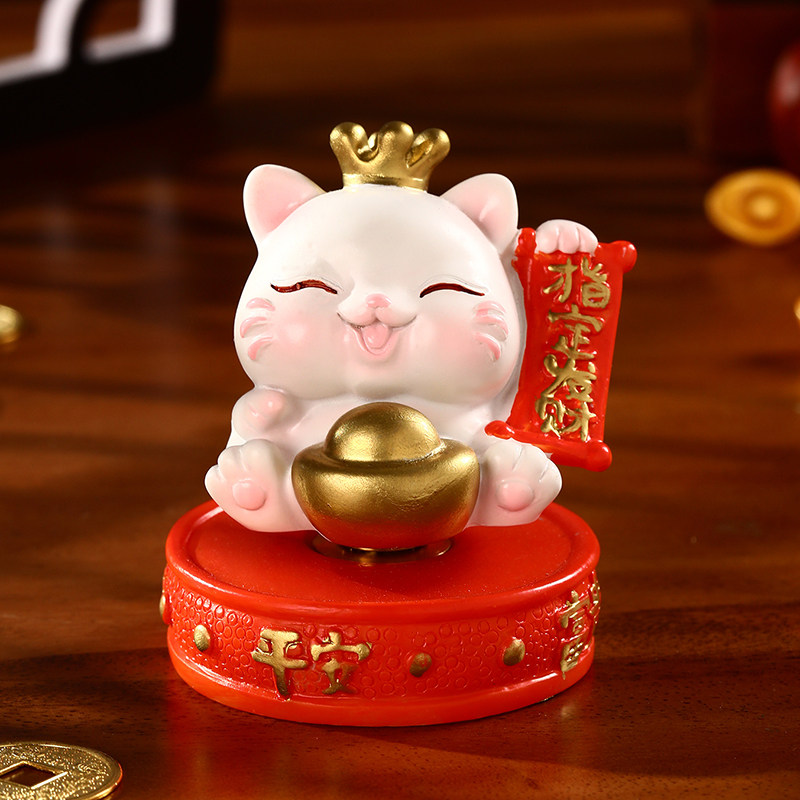 招财猫小摆件创意可旋转财神貔貅工位桌面装饰品趣味解压送人礼物,家居饰品,桌面摆件,淘宝优惠券,粉丝福利购,淘宝优惠卷