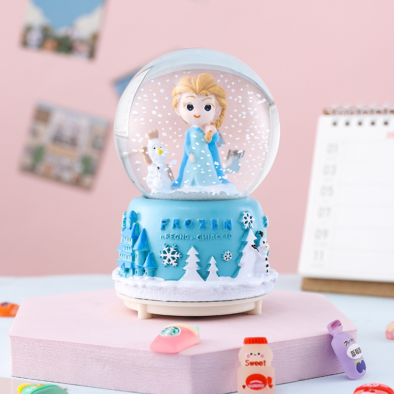 水晶球音乐盒小摆件儿童生日礼物