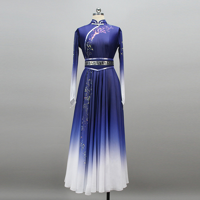 千织万丝新款民族舞演出服蒙族剧目服舞蹈服装独舞表演服艺考定制
