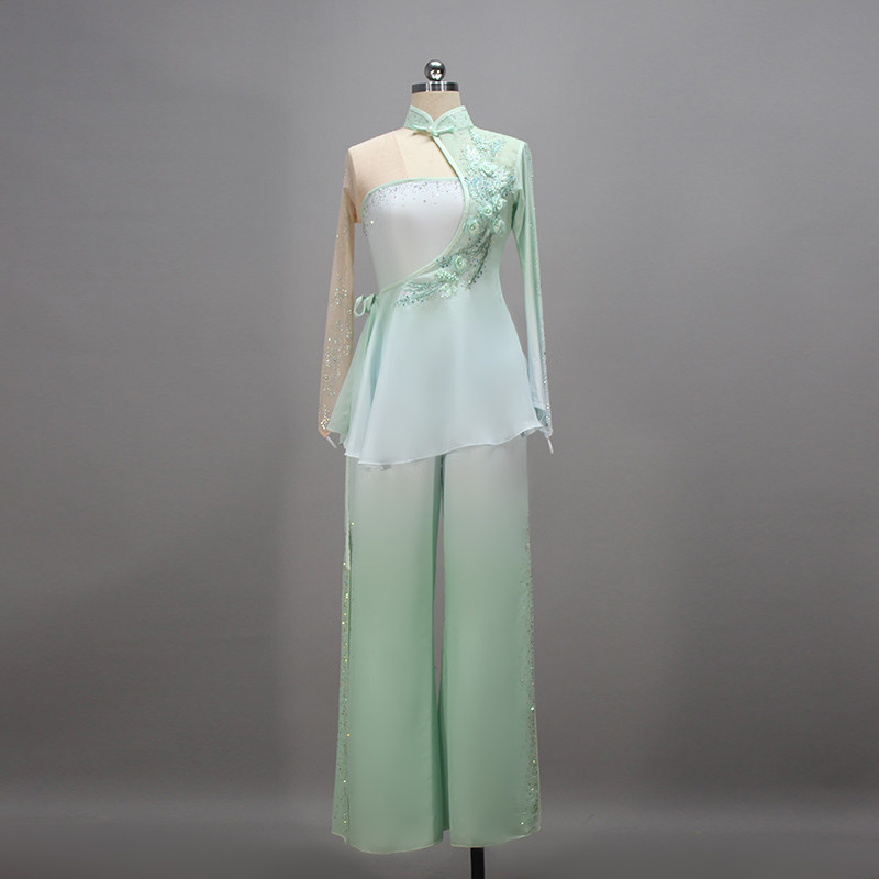 千织万丝新款胶州秧歌舞演出服女剧目服古典舞蹈服装独舞艺考定制