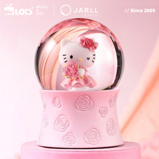 LOTS/赞尔JARLL水晶球音乐盒八音盒HelloKitty情人节生日礼物女生