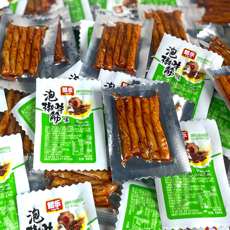 鲲乐素牛筋500g辣条麻辣儿时经典板筋校园小零食小吃休闲食品面筋