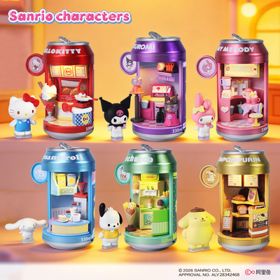 三丽鸥凯蒂猫甜品街盲盒挂件正版