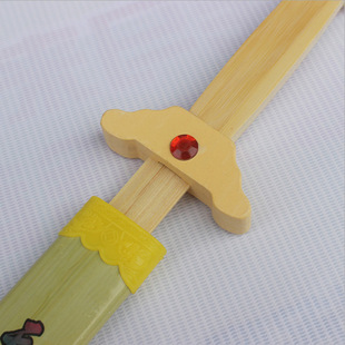 竹质青龙儿童刀玩具刀竹剑木制头宝剑玩具地摊夜市货源