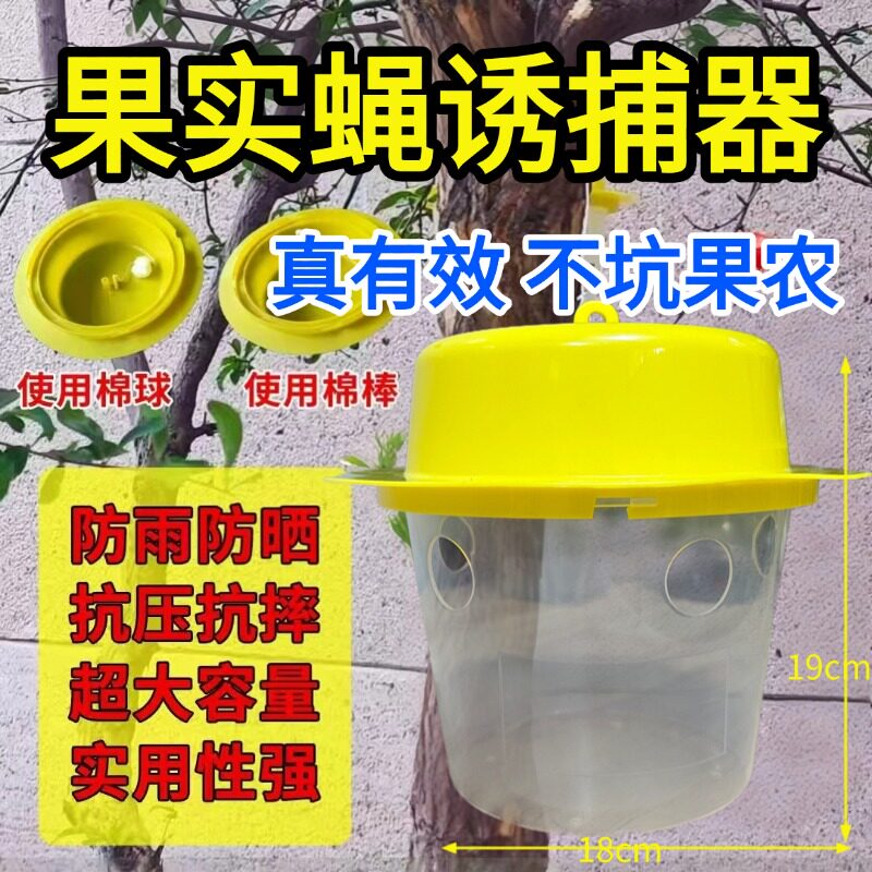 果蝇诱捕器果实蝇引诱针蜂专用番石榴柑橘果树蛆虫蛀果虫农用