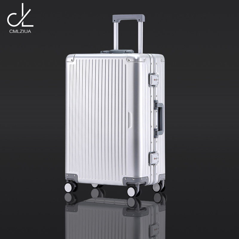 出口全铝镁合金拉杆箱超静音万向轮行李箱飞机可带登机旅行箱20寸