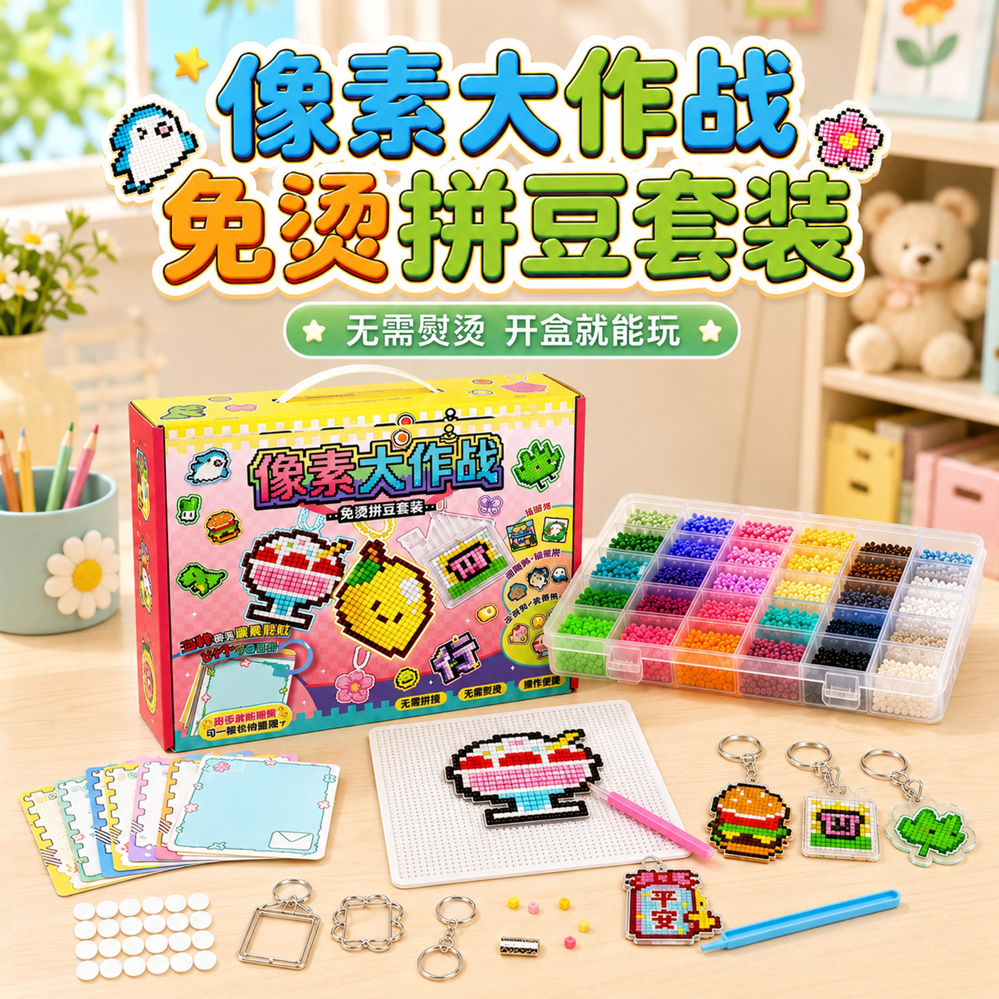 【免熨烫】像素大作战拼豆