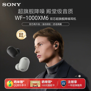 【重磅新品】Sony/索尼 WF-1000XM6双芯旗舰降噪真无线耳机入耳式