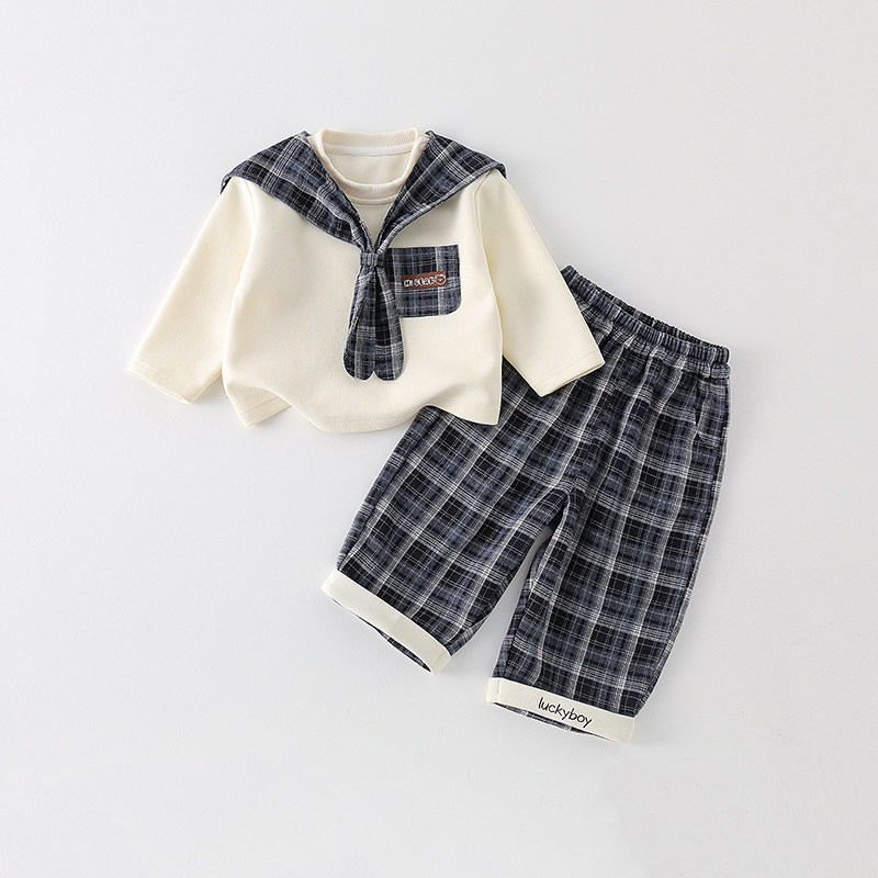 婴儿套装宝宝春秋衣服早秋分体婴幼儿分体两件套韩版可爱秋装时尚