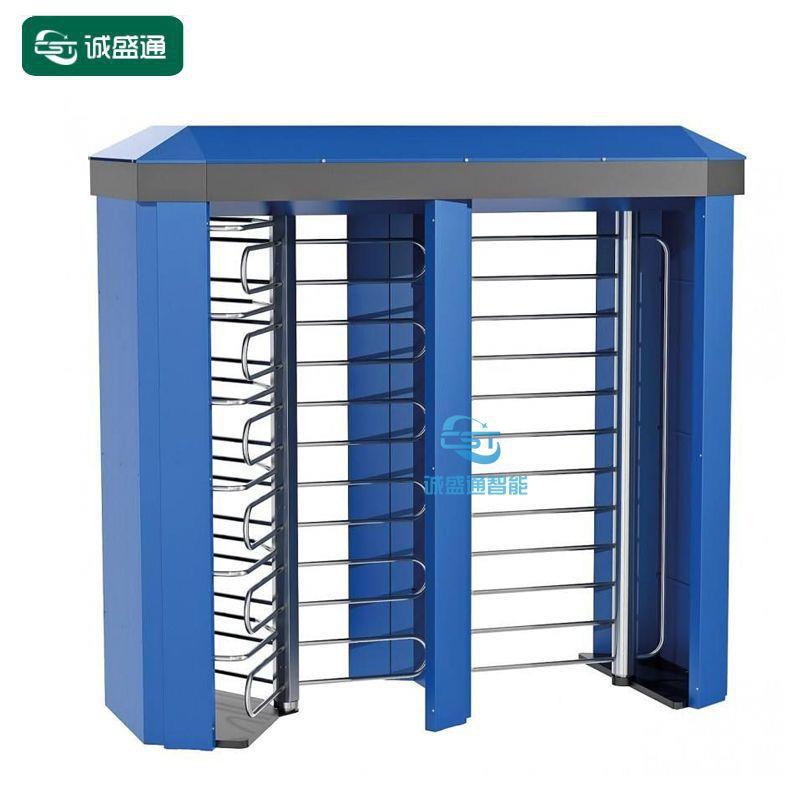 工地景区单双门十字旋转闸监狱闸机双通道全高转闸手动十字转闸