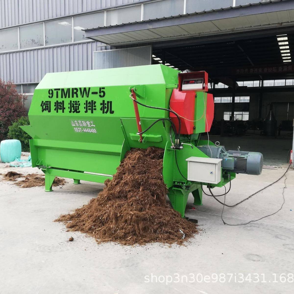 全混合日粮饲料搅拌机卧式TMR拌草机单轴双轴搅草机