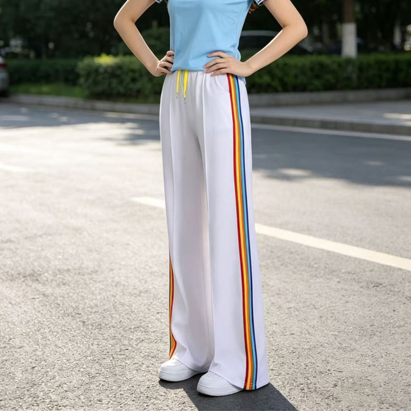 彩条休闲裤夏季款运动休闲裤