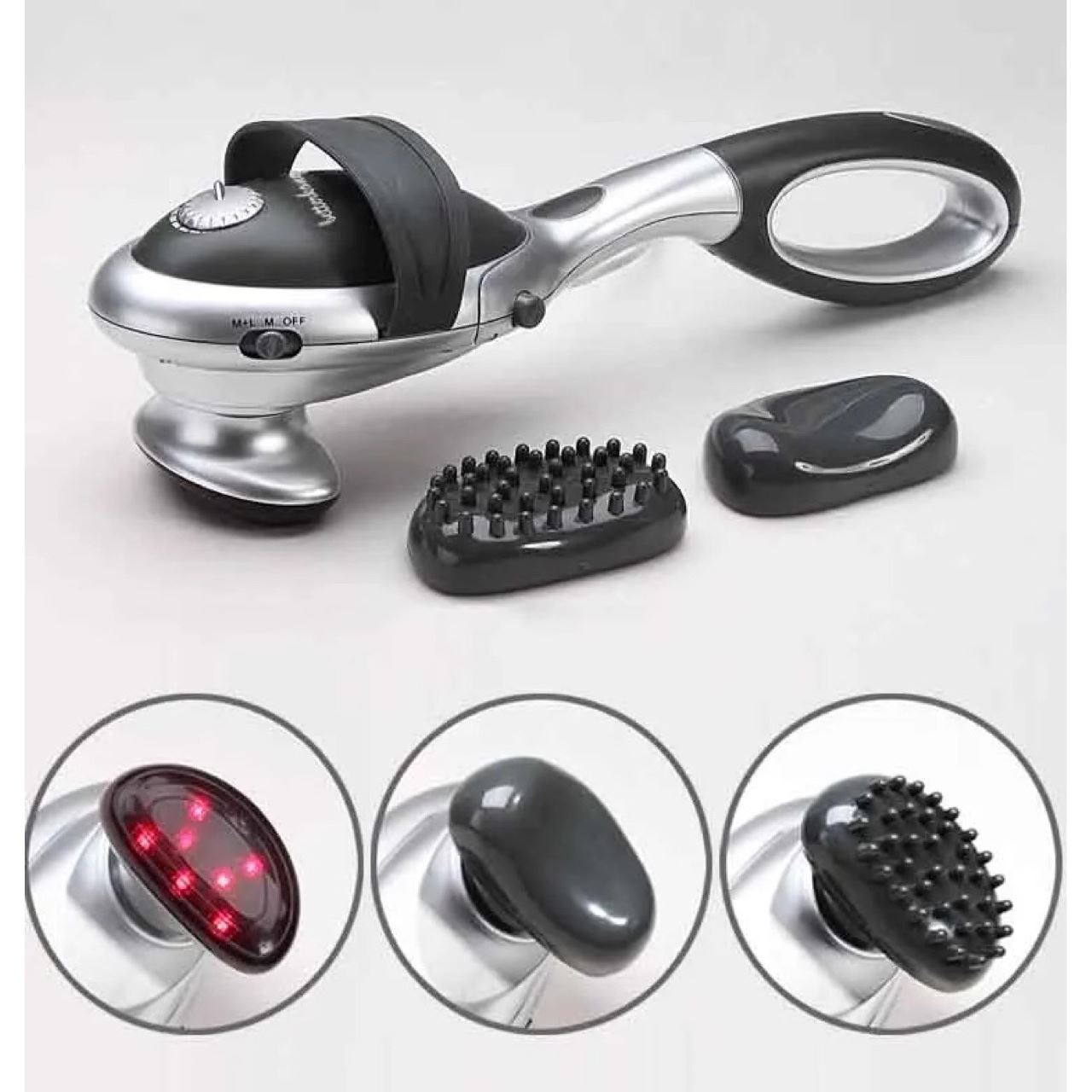 智能无线手持按摩棒便携式颈部腰部背部腿部颈椎仪震动捶打按摩器