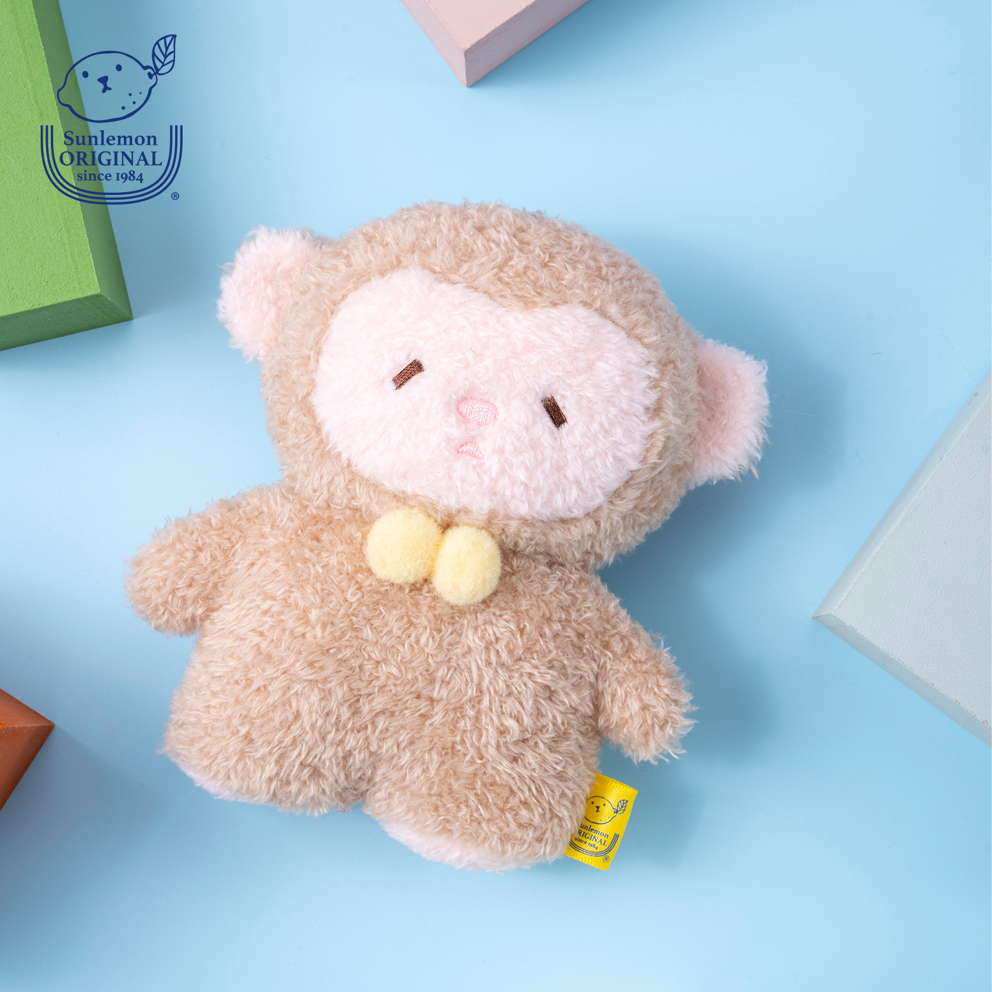 sunlemon正品毛绒袖珍猕猴玩偶