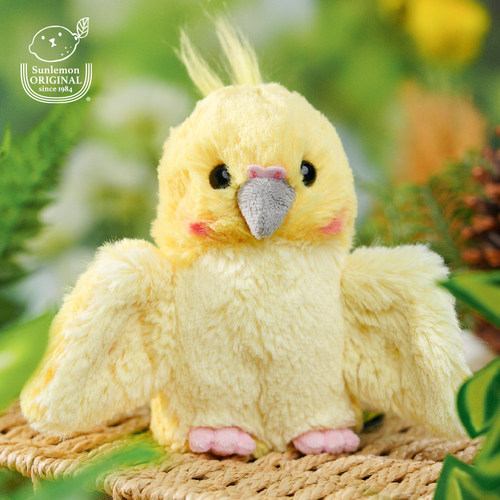 日本sunlemon鹦鹉毛绒玩具公仔