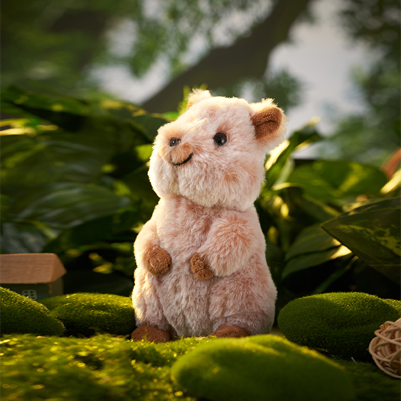 sunlemon短尾矮袋鼠玩偶毛绒玩具