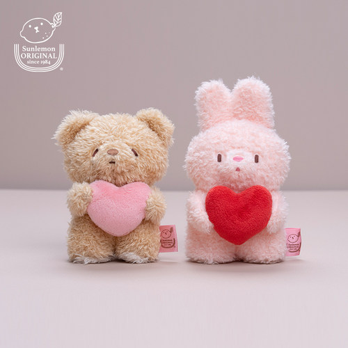sunlemon柠檬熊爱心熊兔毛绒玩具