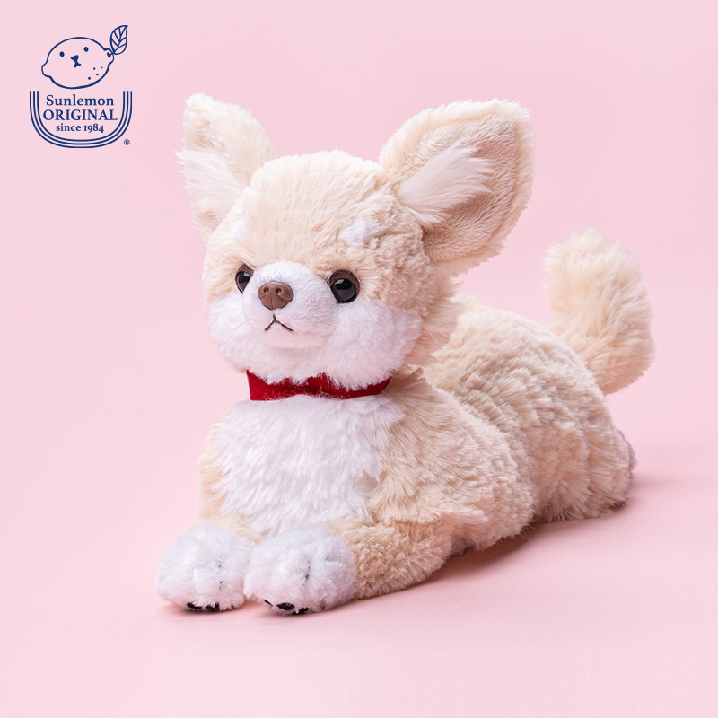 日本sunlemon仿真吉娃娃小狗玩偶可爱毛绒玩具安抚公仔生日礼物女