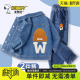 史努比男童牛仔套装 帅气潮男大童夹克两件套儿童春秋外套 2026新款