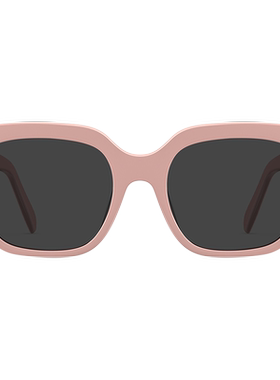 西寇方形粉色墨镜欧美凹造型