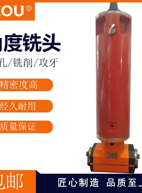 LZOU利洲镗床龙门用重型侧铣头90度角度头侧铣头双输出直角铣头