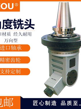 LZOU利洲万向型侧铣头横铣头BT40 BT50 HSK63 100侧铣刀柄角度头
