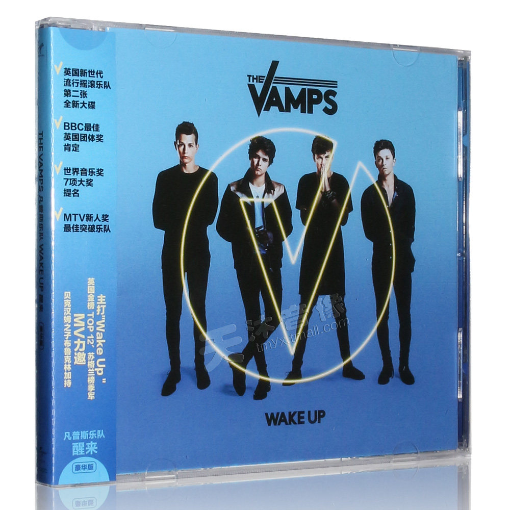 正版 豪华版the vamps 凡普斯乐队:醒来 新专辑 wake up cd