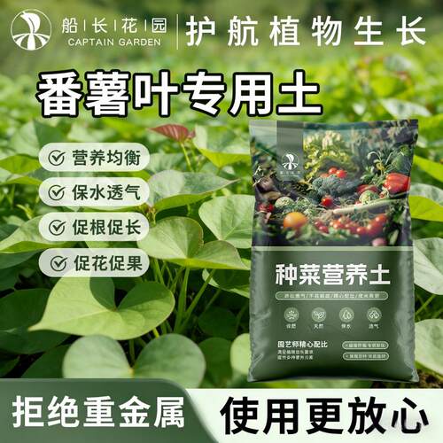 番薯叶专用土蔬菜种植盆栽透气泥炭土壤植物通用型养花种菜营养土