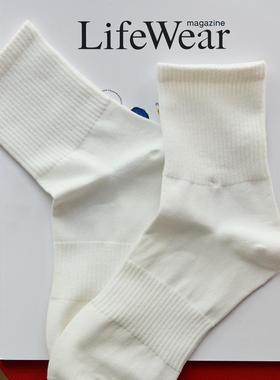 Stochastic 运动袜薄袜白色短袜高弹收缩脚掌 舒适吸汗防臭贴合