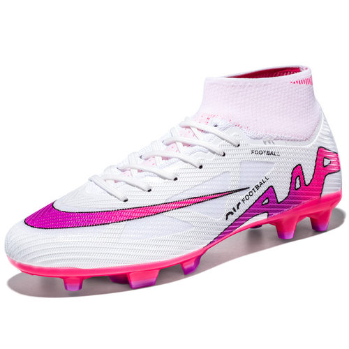 莆田跨境高帮足球鞋男女ag长钉成人造草坪碎钉训练鞋football
