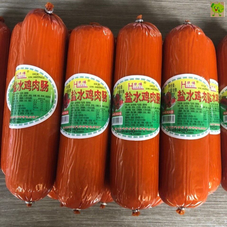 华伟盐水鸡肉肠火腿肠烤肠德州扒鸡风味零食配餐火锅餐饮