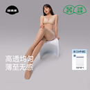 菇娘家大码肉色丝袜女薄款防勾黑丝0d高透打底春夏季连裤美肤性感