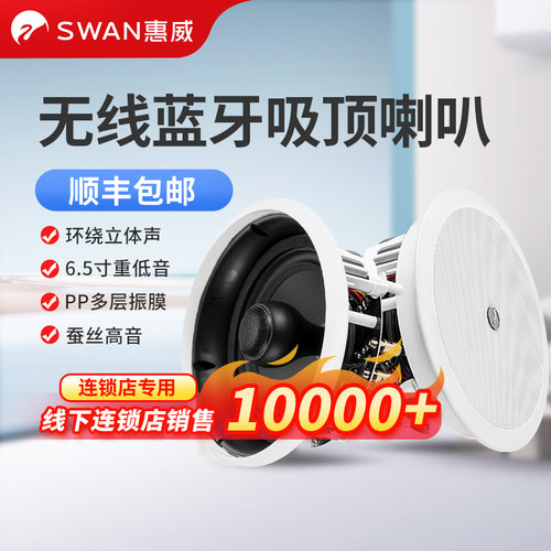 HiVi惠威无线立体声环绕吸顶喇叭