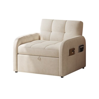 小户型沙发床折叠两用布艺沙发客厅家用多功能推拉单双人可伸缩床