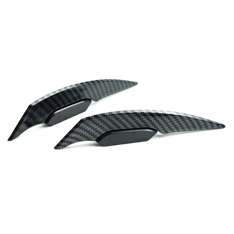 摩托车跑车改装配件车身贴街车爪形贴定风翼电动车装饰碳纤纹风刀