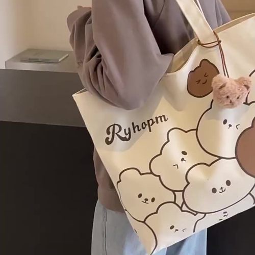 帆布包带拉链吊兜通勤日