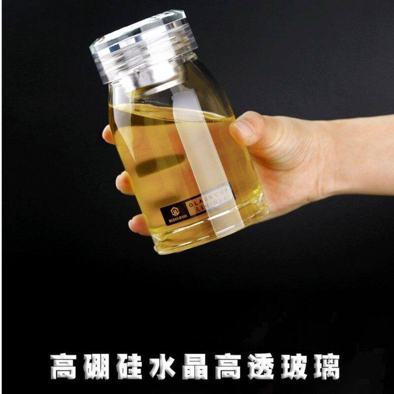 玻璃杯高硼钢化500ml耐摔高温硼硅双层玻璃单层男士茶杯