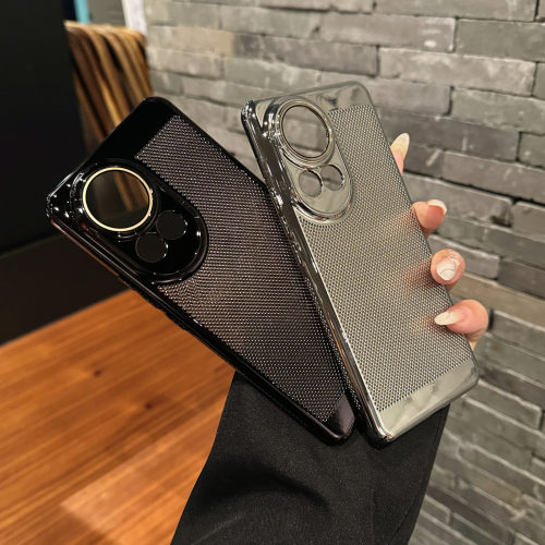 适用vivo x100超薄透气手机壳vix100s电镀网孔散热x100pro亚克力x100自带镜头膜男女全包防摔x100s时尚抖音款