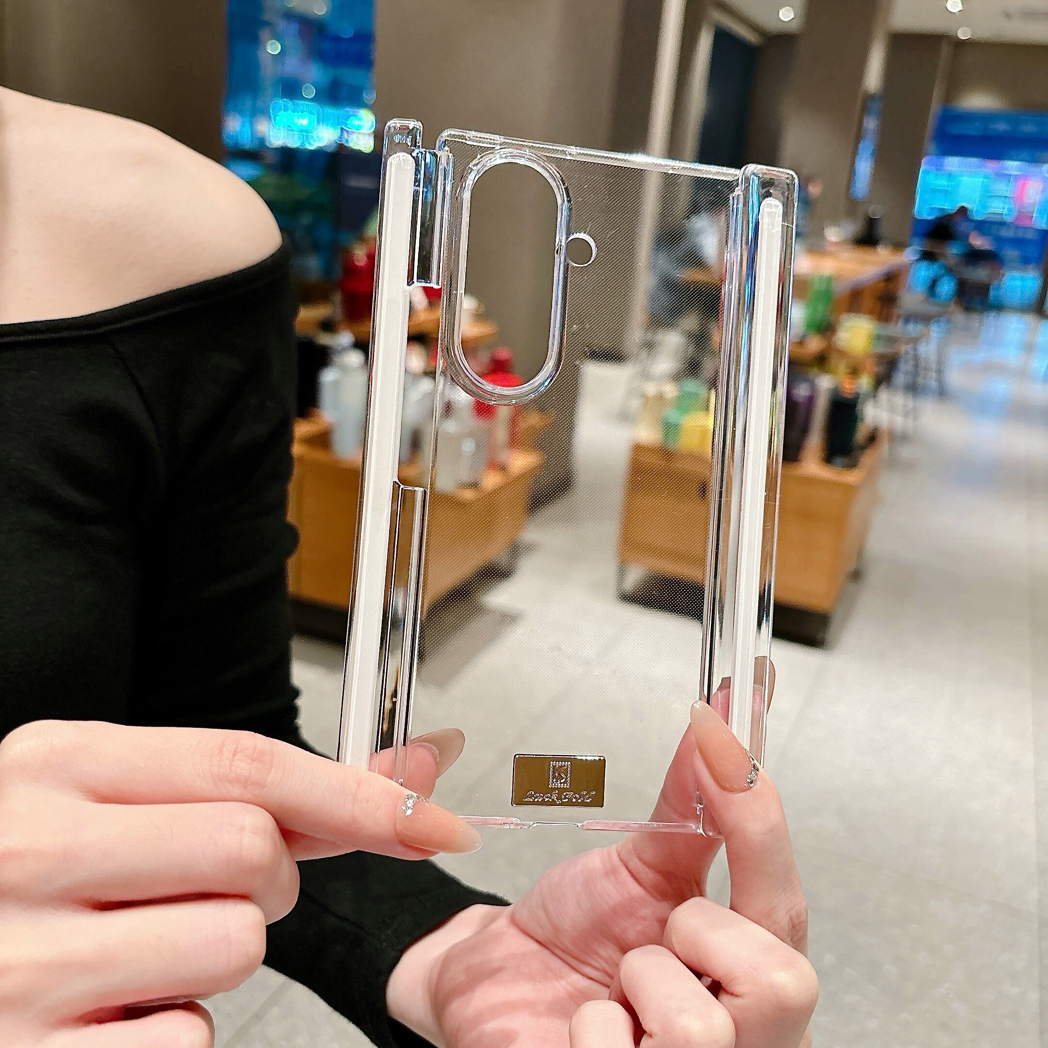 适用三星ztrifold手机壳新款GalaxyZTriFold保护套透明samsung三折叠防摔双中轴铰链磁吸高级感超薄硬外壳