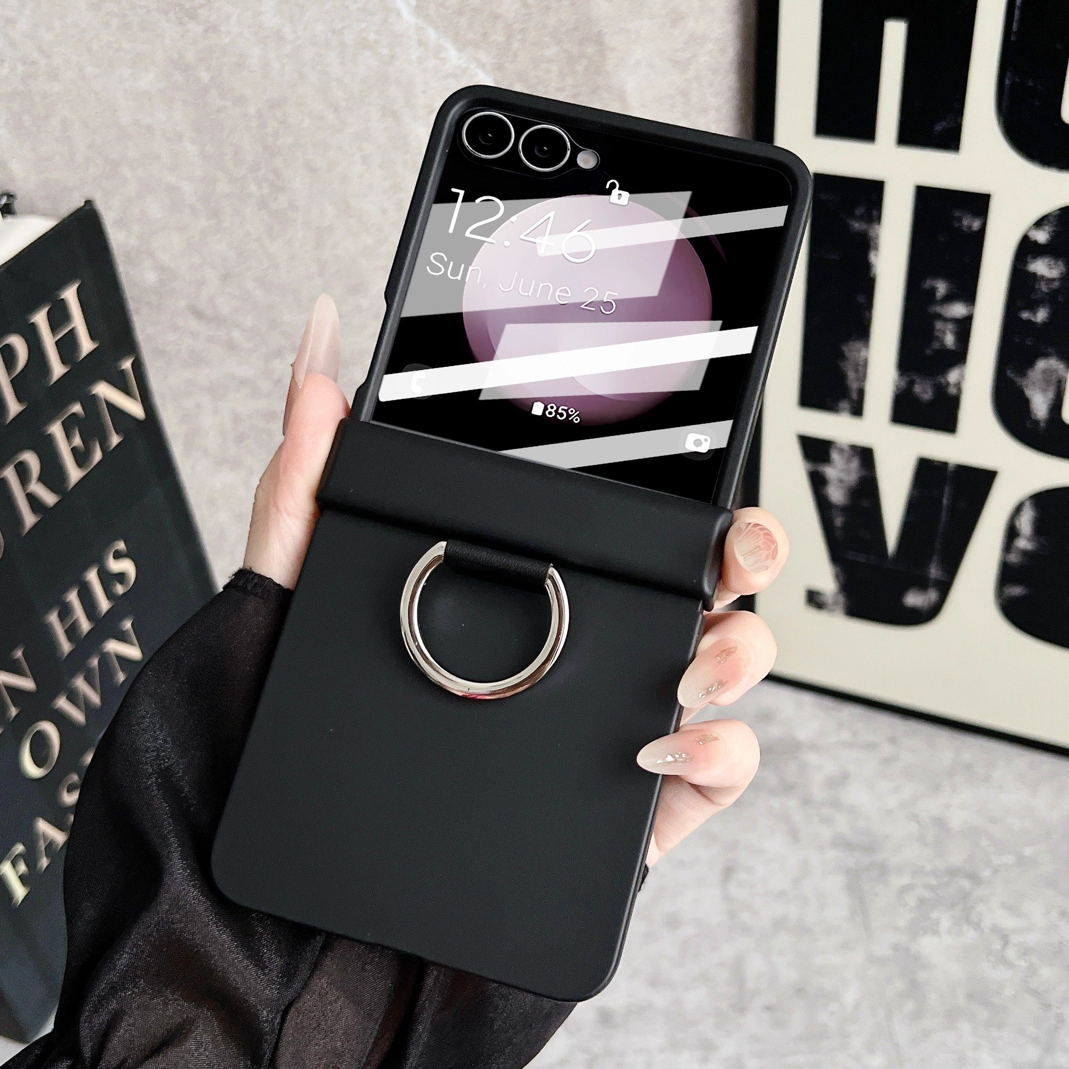 适用三星zflip7手机壳z flip7小折叠屏新款保护套肤感超薄铰链中轴全包壳膜一体防摔壳Galaxy专用高端男女潮