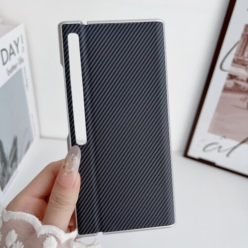 适用华为MateXs2折叠屏壳新款魅特xs2典藏版保护套高档mxs2全包防摔碳纤维皮纹mete原款限量版定制男女凯夫拉